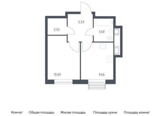 Продаю 1-комнатную квартиру, 32 м2, Москва, жилой комплекс Квартал Румянцево, к2