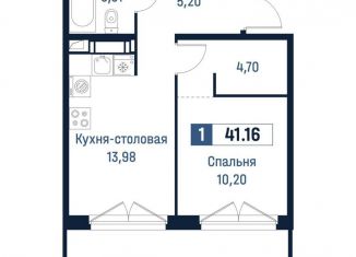 Продам однокомнатную квартиру, 37.4 м2, Мурино