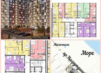 Продается 1-ком. квартира, 45.1 м2, Махачкала, Хушетское шоссе, 3