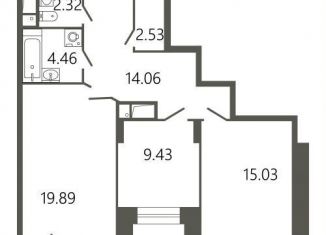 Продам 2-комнатную квартиру, 69.1 м2, Московская область, Советская улица, 18к1