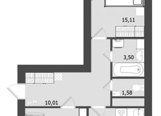 Продаю двухкомнатную квартиру, 63.1 м2, Московская область, Профсоюзная улица, 21/32