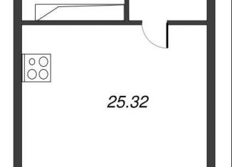 Продам квартиру студию, 28.3 м2, Ленинградская область