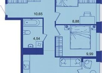 Продажа двухкомнатной квартиры, 54.9 м2, Брянск, Советская улица, 122, Советский район