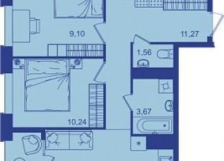 Продается 2-комнатная квартира, 54.7 м2, Брянск, Советская улица, 122, Советский район