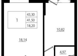 Продажа 1-комнатной квартиры, 41.5 м2, Ленинградская область, улица Шоссе в Лаврики, 78к1