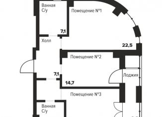 Продается двухкомнатная квартира, 76 м2, Челябинск, Центральный район, улица Труда, 157А