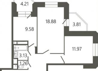 Продам 2-комнатную квартиру, 64.5 м2, Московская область, Советская улица, 18к2