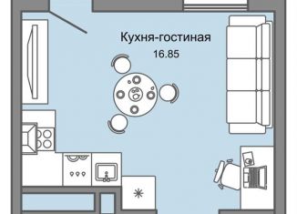 Продается квартира студия, 27 м2, Ульяновск, Заволжский район, улица Генерала Кашубы, 4