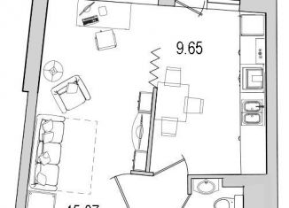 Продается однокомнатная квартира, 40.4 м2, Санкт-Петербург, улица Кустодиева, 5к1, Выборгский район