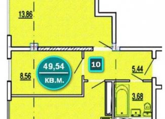 Продается 2-комнатная квартира, 49.5 м2, Сочи, Донская улица, 108Ак1, микрорайон Донская