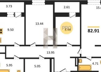 Продажа 3-комнатной квартиры, 82.9 м2, Ростов-на-Дону, ЖК Новый Горизонт