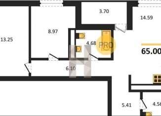 2-комнатная квартира на продажу, 65 м2, Ростов-на-Дону, Пролетарский район, Чувашский переулок, 13/123