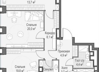 Продаю 3-комнатную квартиру, 166.4 м2, Москва