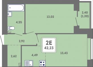 Продажа 2-ком. квартиры, 42.2 м2, Пермь, Кировский район