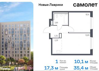 Продам 1-комнатную квартиру, 35.4 м2, Ленинградская область