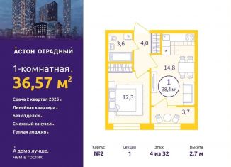 Продам 1-комнатную квартиру, 36.6 м2, Екатеринбург, метро Геологическая, улица Репина, 111