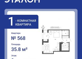 1-ком. квартира на продажу, 35.8 м2, Санкт-Петербург, метро Московские ворота, Измайловский бульвар, 11