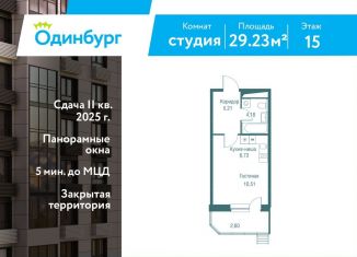 Продается квартира студия, 29.2 м2, Одинцово