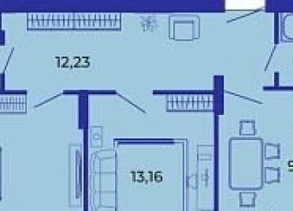 Продаю 2-ком. квартиру, 58.6 м2, Брянск, Советский район, улица имени О.С. Визнюка, 18