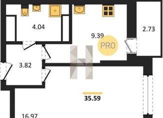 Продается однокомнатная квартира, 35.6 м2, Ростовская область