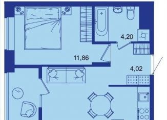 Продажа 1-комнатной квартиры, 39.1 м2, Брянская область