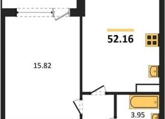 1-ком. квартира на продажу, 52.2 м2, Воронеж, Центральный район, Московский проспект, 132