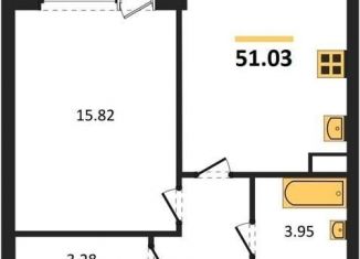 Продам 1-ком. квартиру, 51 м2, Воронеж, Центральный район, Московский проспект, 132