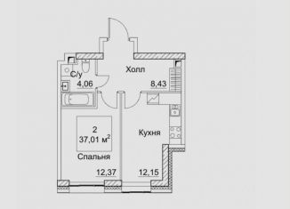 Продаю 1-комнатную квартиру, 37 м2, Москва, 2-й Хорошёвский проезд, 7с1А, метро Беговая