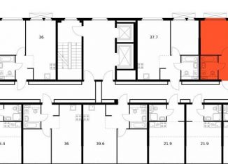 Продается 1-комнатная квартира, 39.6 м2, Санкт-Петербург, метро Чёрная речка