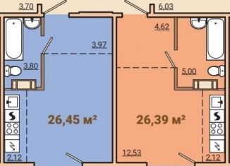 Продажа квартиры студии, 24 м2, Челябинская область, улица Героя Советского Союза Шкенёва, 4Б