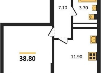 Продается 1-комнатная квартира, 38.8 м2, Ростов-на-Дону, Советский район, проспект Маршала Жукова, 26к4