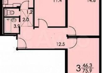 Продается 3-ком. квартира, 79 м2, Москва, улица Ляпидевского, 6к3, метро Речной вокзал