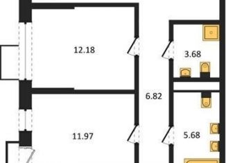 Продается 3-ком. квартира, 86 м2, Воронеж, Железнодорожный район, набережная Чуева, 7