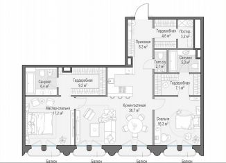 Продажа двухкомнатной квартиры, 118.2 м2, Москва, ЦАО