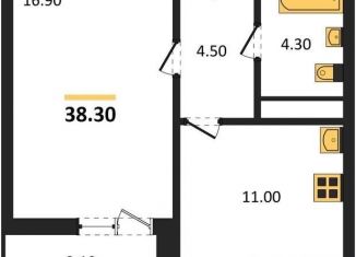 Продается 1-комнатная квартира, 38.3 м2, Воронеж, Центральный район, улица Шишкова, 140Б/6