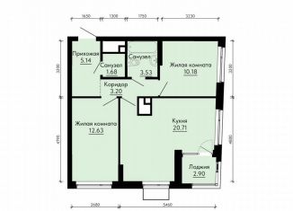 Продаю 2-ком. квартиру, 58.5 м2, Екатеринбург, Верх-Исетский район, Жилой комплекс ParkLife, 8