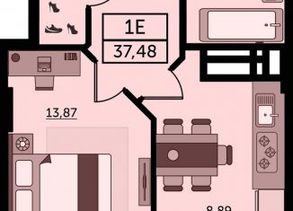 Продается 1-комнатная квартира, 37.5 м2, Ростов-на-Дону, Ворошиловский район