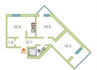 Продажа 3-комнатной квартиры, 96 м2, Тюмень, Солнечный проезд, 3, ЖК Солнечный