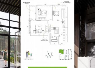 Продается 3-ком. квартира, 66.3 м2, Кемеровская область, Институтская улица, 2