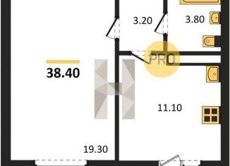 Продам 1-ком. квартиру, 38.4 м2, село Ямное, улица Генерала Черткова, 2