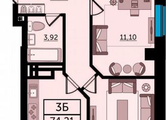 Продажа 3-комнатной квартиры, 76 м2, Ростов-на-Дону, Кировский район, Ворошиловский проспект, 82/4