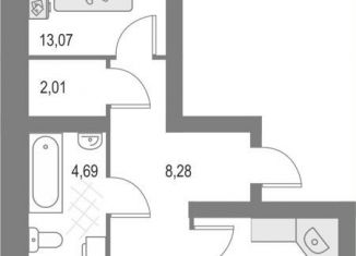 Продаю 2-комнатную квартиру, 61.4 м2, Киров, Первомайский район, Сандаловская улица