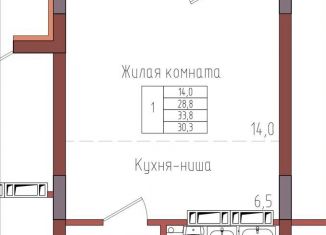 Продам квартиру студию, 30.3 м2, Калининград, Центральный район