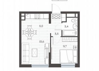 Продается 2-комнатная квартира, 35.1 м2, Дербент