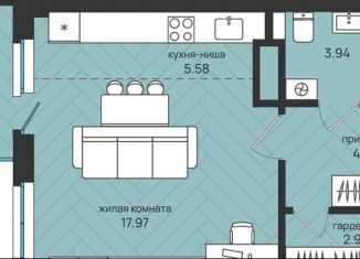 Продаю однокомнатную квартиру, 36 м2, Архангельск, территориальный округ Майская горка