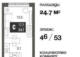 Продается квартира студия, 24.6 м2, Москва, проезд Серебрякова, 11к2, ЖК Сильвер