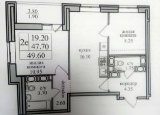 Продажа 2-комнатной квартиры, 55 м2, посёлок Парголово, Заречная улица, 42к2, ЖК Северная Долина