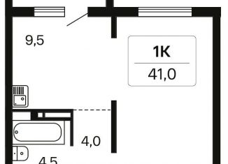 Продажа 1-ком. квартиры, 41 м2, Новосибирская область, Игарская улица, 5