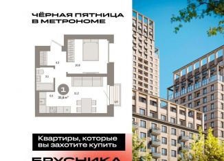 Продажа 1-ком. квартиры, 35.8 м2, Москва, Бульвар Рокоссовского, Тагильская улица, 6/5