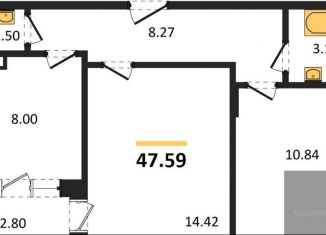 Продам двухкомнатную квартиру, 47.6 м2, Воронеж, Советский район